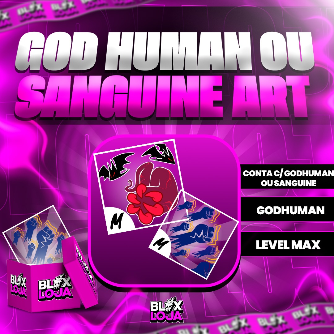 「🧛」SANGUINE ART OU GODHUMAN + LEVEL MAXIMO 🚀+ 80% FRUTA MITICA ⬆️