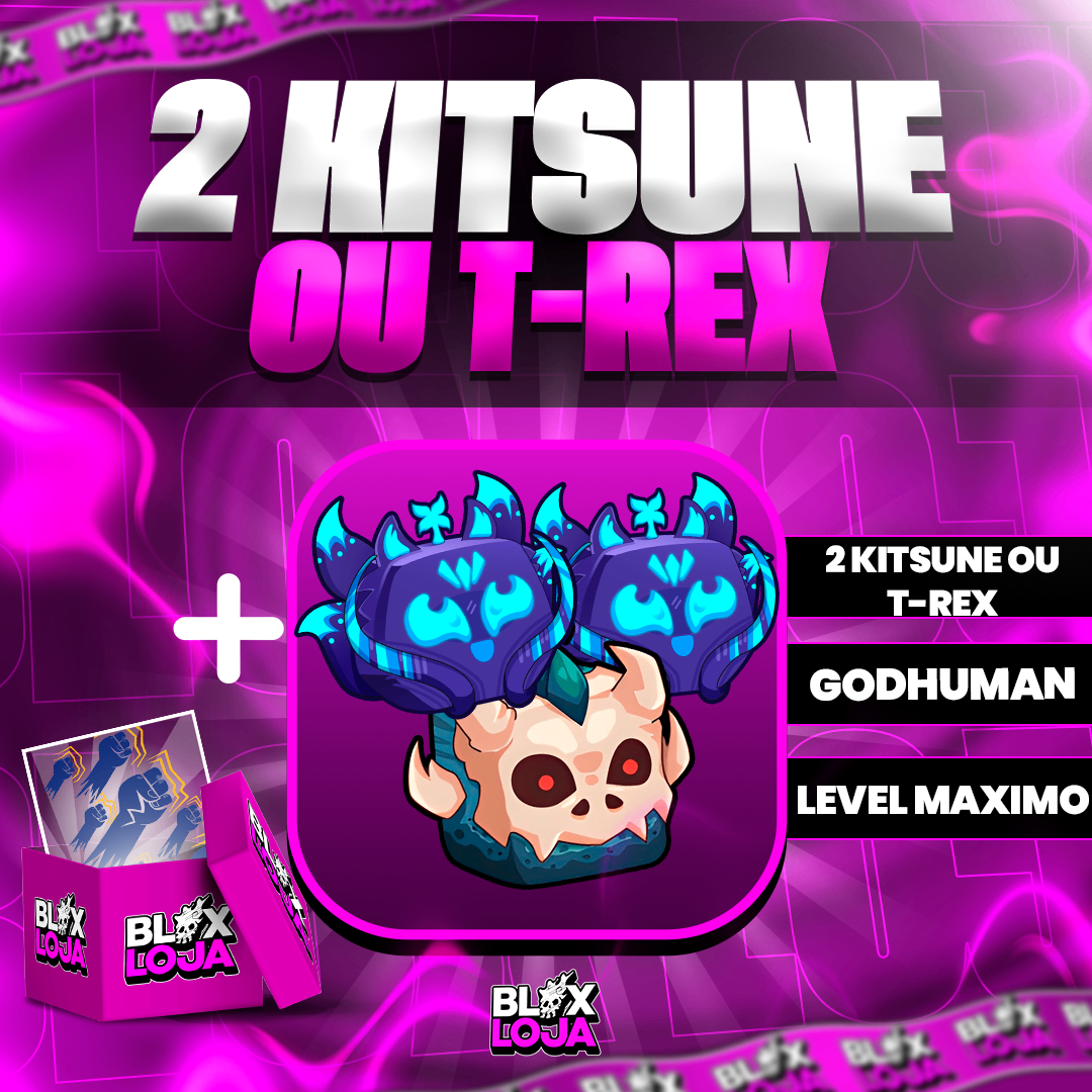 『 🦊🦊🦖 』2 KITSUNES OU T-REX NO INVENTARIO