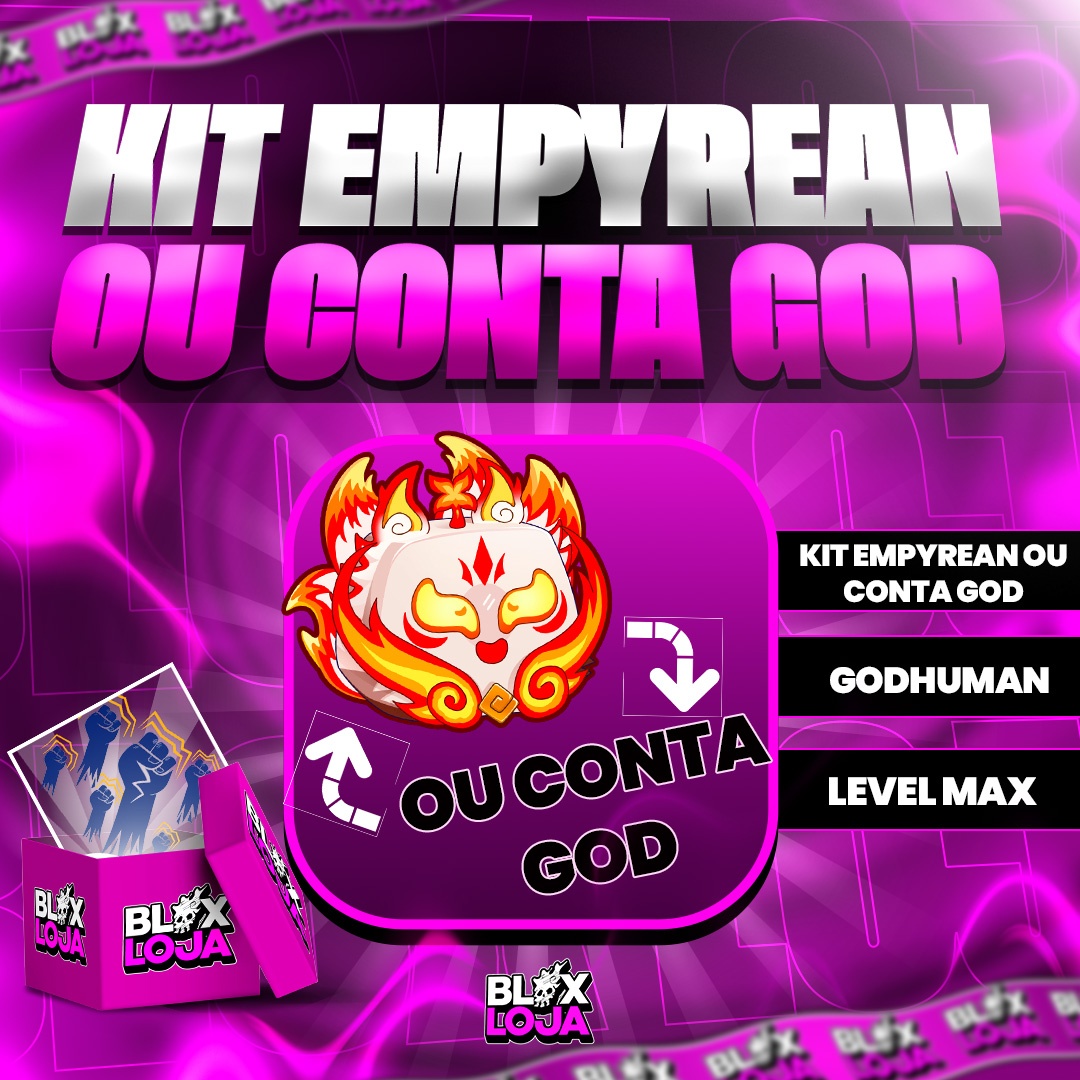 「🦊」KITSUNE EMPYREAN OU CONTA DE BLOX FRUITS GARANTIDA!!! 🔥